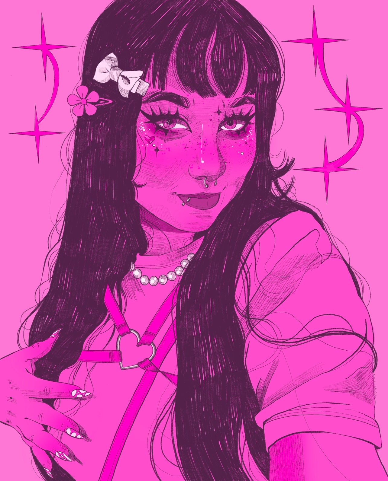 Pink portrait